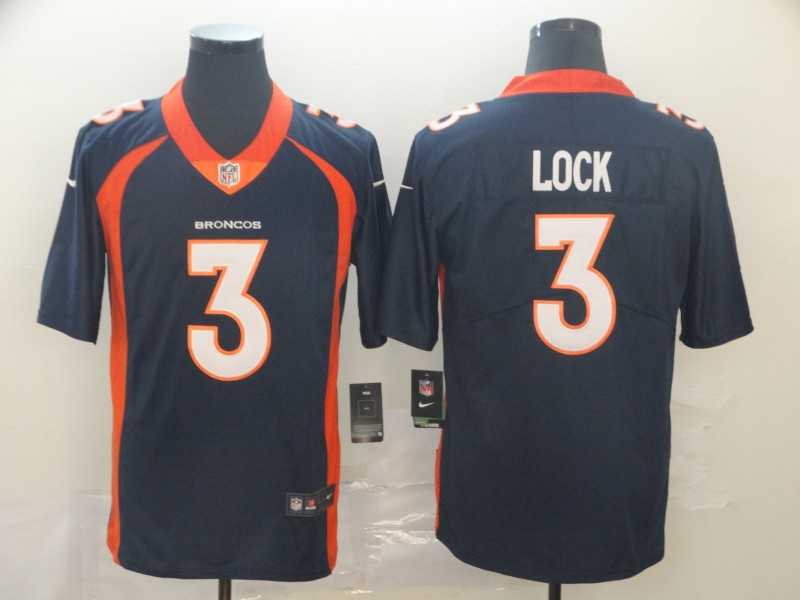 Nike Broncos 3 Drew Lock Navy Vapor Untouchable Limited Jersey,We sell and wholesale Nike Broncos 3 Drew Lock Navy Vapor Untouchable Limited Jersey on line form chian!